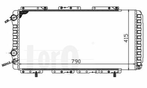 Радіатор охолодження двигунаJumper/Ducato/Boxer 1.9D-2.8D 94- (+AC) (пошкоджена упаковка)