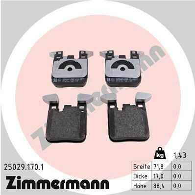 Колодки тормозные (задние) BMW 1 (F20/F21)/3 (F30/F31/F34) 11- (Brembo) B37/B47/N13/N47/N55