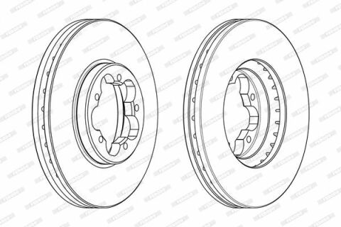 Диск гальмівний (передній) Ford Transit 13- (288x33)