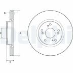 Диск тормозной передний Honda Civic 12–