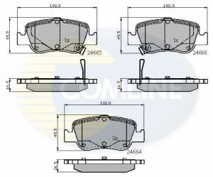 CBP31572 Comline - Тормозные колодки для дисков