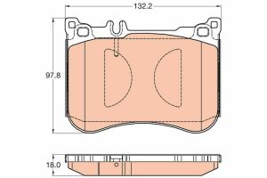 Колодки тормозные MERCEDES SL(R231) "F "12>> Sport