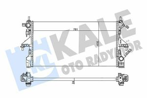 KALE CITROEN Радиатор охлаждения Jumper,Peugeot Boxer 2.0 BlueHDI 16-