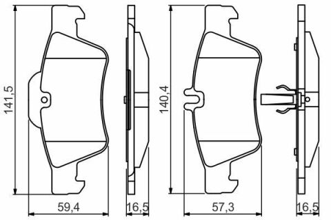 Колодки гальмівні (задні) MB E-class (W211/W212)/CLS-class (C218) 02-17/S-class (W220/W221) 98-13