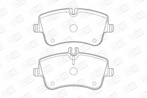 Колодки гальмові передні W203 00- MB