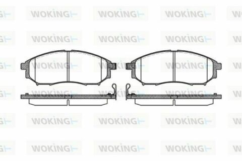 Тормозные колодки пер. QX50/Q70/Q60/Navara/Qashqai/Murano/Pathfinder/Koleos 01-