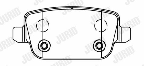 JURID FORD Тормозные колодки задн.Focus II,Galaxy,Kuga,Mondeo,S-Max