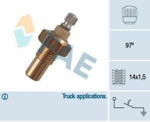 Датчик температуры охлаждающей жидкости MB LK/LN2/MK/NG/T2/L/Unimog U 5.7D-11.6D 62- (97°C)