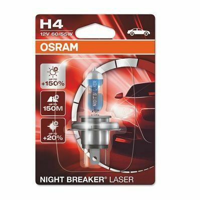 Автомобильная лампа: H4 12V 60 55W P43t NIGHT BREAKER LASER next generation (+150) blister 1шт