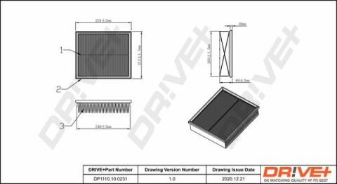 DP1110.10.0231 Drive+ - Фильтр воздуха