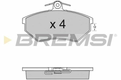 Гальмівні колодки пер. Caddy II -9.96/Passat B4/Audi 80 Гальмівні колодки пер. Caddy II -9.96/Passat B4/Audi 80
