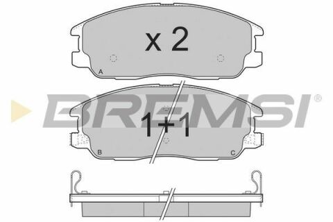 Тормозные колодки перед. Kia Sorento 02- (mando)