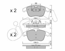 Тормозные колодки EVOQUE 11- LANDROVER