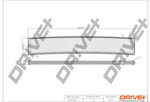 DP1110.12.0023 Drive+ Фільтр салону