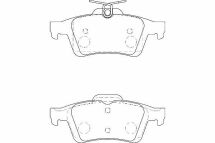Комплект гальмівних накладок, дискове гальмо