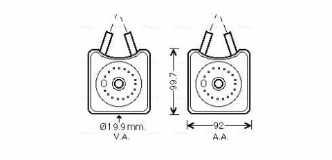 Масляный радиатор VARIOUS AUDI/VW/SKODA (AVA)