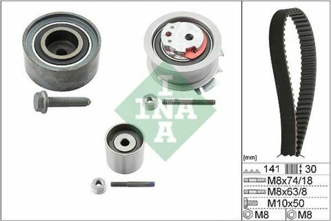 Комплект ГРМ Skoda Octavia II/VW Golf V 2.0TDI 03-, (141x30)