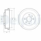 Гальмівний барабан Hyundai Accent II 1.3