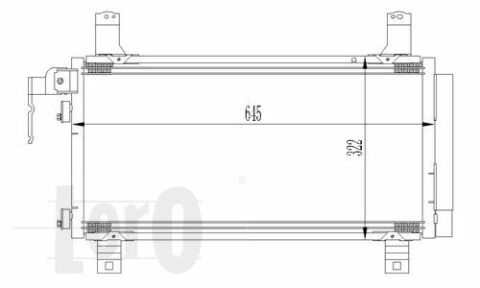 Радиатор кондиционера MZ 6(02-)1.8 i 16V(+)