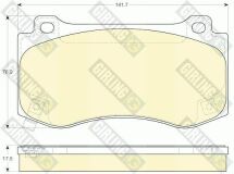 Комплект тормозных колодок, дисковый тормоз Комплект тормозных колодок, дисковый тормоз