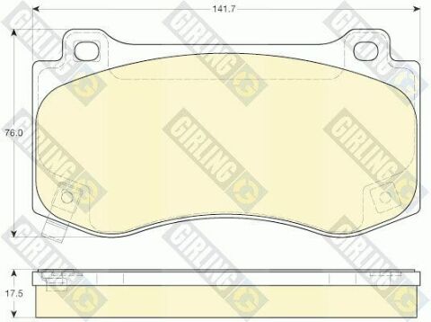 Комплект тормозных колодок, дисковый тормоз