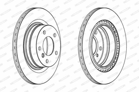 Диск гальмівний (задній) BMW 1 (F20/F21)/ 3 (F30/F31)/ 4 (F32/F36) 11- (300x20)