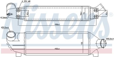 Интеркулер FD TRANSIT(00-)2.0 D(+)[OE 1C159L440BA]