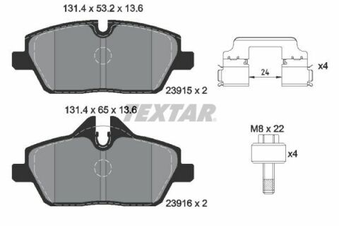 Колодки гальмівні (передні) BMW i3 13- (Lucas) Q+