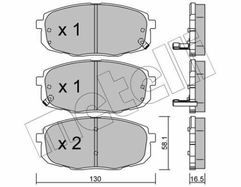 Колодки гальмівні (передні) Hyundai i30/Kia Cee'd/Carens/Cerato/Soul 02-