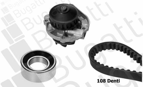 Комплект ГРМ (насос + ремень 108 зубцов + ролик) PUNTO 1.2 93- FIAТ