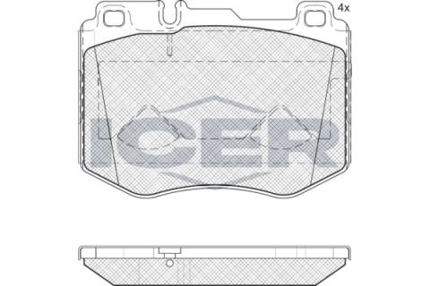 Колодки тормозные (передние) MB C-class (W205)/E-class (W213) 14-/GLC-class (X253) 15-