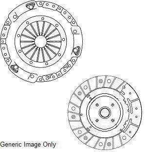 Комплект зчеплення Fiorino/Qubo 1.3D Multijet 08- (215mm)