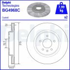 Диск гальмівний задній Insignia B OPEL