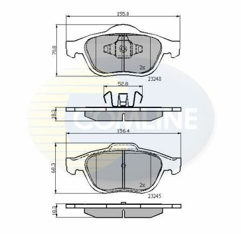 CBP01116 Comline - Тормозные колодки для дисков