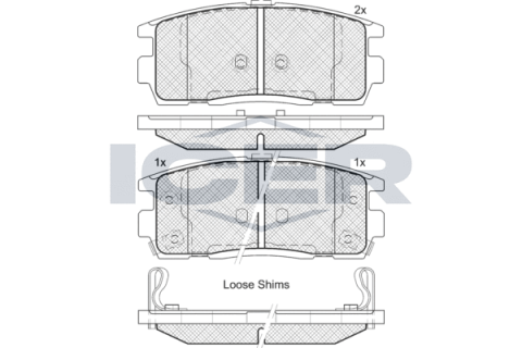 Колодки гальмівні (задні) Opel Antara A/Chevrolet Captiva 06-