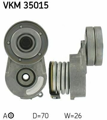 SKF OPEL Натяжний ролик Combo, Corsa, Meriva, Astra G 1,7 Di/DTi