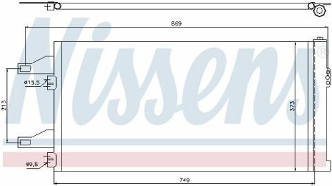 Радиатор кондиционера 3.0MJET 16V, 2.0MJET 16V, 2.2MJET 16V FIAT Ducato 06-14; PEUGEOT Boxer 06-14; CITROEN Jumper 06-14