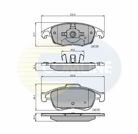 CBP01719 Comline - Тормозные колодки для дисков