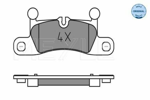 Колодки тормозные (задние) VW Touareg/Porsche Cayenne 10- (187.5x75.5)