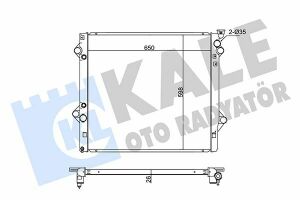 KALE TOYOTA Радіатор охолодження FJ Cruiser, Land Cruiser Prado 4.0 02-