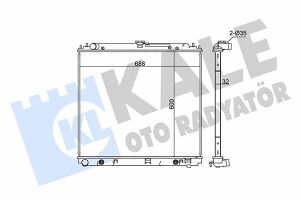 KALE NISSAN Радиатор охлаждения Navara,Pathfinder 2.5dCi 05-