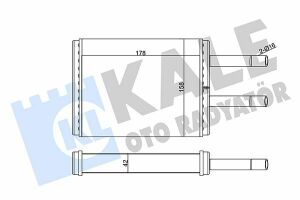 KALE MAZDA Радіатор опалення 626 IV,Xedos 6 91-