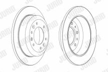 JURID Тормозной диск зад. KIA CARNIVAL 06-