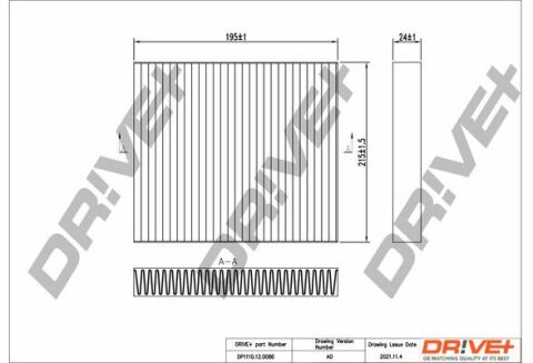 DP1110.12.0086 Drive+ - Фільтр салону