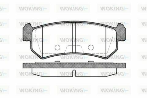 Тормозные колодки зад. Chevrolet Lacetti 05- (akebono)