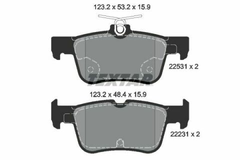 Колодки гальмівні (задні) Ford Mondeo 12- /Galaxy/S-Max 15-/ Kuga 19- (Teves) Q+