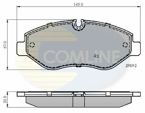 CBP01555 Comline - Тормозные колодки для дисков