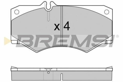 Тормозные колодки перед. MB 207-410