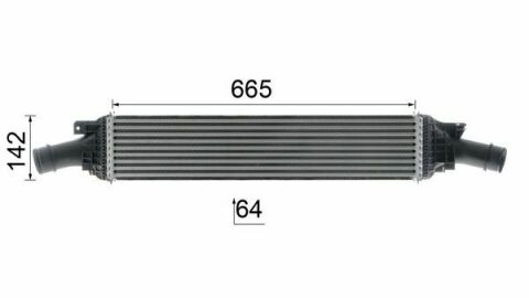 Радіатор інтеркулера Audi A4/A5/A6/Q5 1.8-2.0TDI 07-