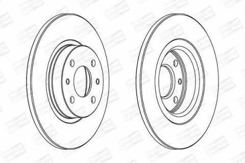 Диск тормозной передний Alfa Romeo 145/146, Bravo, Tempra, Panda 03-, Marea, Punto, Lancia FIAT